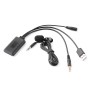Car Aux Music + Mic Bluetooth Phone Cable, Длина кабеля: 1,5 м