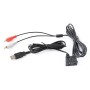 Car Universal Modified USB AUX Extension Cable USB+2RCA Lotus Male Switch Holder for Alpine / Pioneer