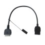 Car USB Data Cable Interface Interface 3,5 мм аудиокабель для Nissan / Infiniti