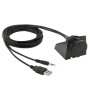 USB 2.0 и 3,5 мм мужского до женского удлинительного кабеля с монтиром для промывки автомобиля, длина: 2M