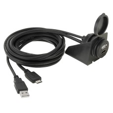 USB 2.0 и Mini HDMI (тип-C) Мужчина-USB 2.0 и HDMI (тип-а) Женский кабель адаптера с монтиром для промывки автомобиля, длина: 2M