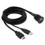 USB 2.0 и HDMI (тип-А) Удлиняющий кабель мужского до женского, длина: 2M