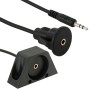 3.5mm Male to Female Extension Cable with Car Flush Mount, Length: 1m