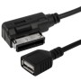 Multimedia Digital Audio AMI to USB Adapter Cable for Audi(Black)