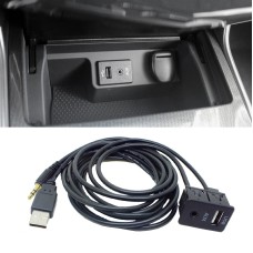 Модифицированный автомобиль Aux+USB -сокет Аксессуары для изменения звука 3,5 мм USB -линия расширения