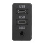 CAR Universal Modifice Dual Type-C+AUX-зарядка сиденье зарядки