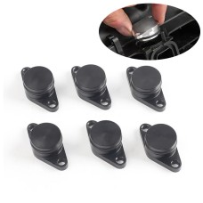 6 PCS 22mm Swirl Flap Flaps Delete Removal Blanks Plugs for BMW M57 (6-cylinder)(Black)