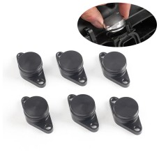 6 PCS 33mm Swirl Flap Flaps Delete Removal Blanks Plugs for BMW M57 (6-cylinder)(Black)