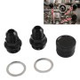 M28~10AN Black Engine Rear Block Breather Fitting Adapter for Honda Oil Catch Can B16 B18C