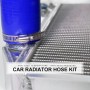 9 PCS Auto Silicone Radiator Hose Kit for Honda Civic D15 D16 EG EK 1992-2000(Blue)