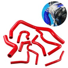 9 PCS Auto Silicone Radiator Hose Kit for Honda Civic D15 D16 EG EK 1992-2000(Red)