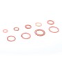 200 PCS O Shape Solid Copper Crush Washers Assorted Oil Seal Flat Ring Kit for Car / Boat  / Generators