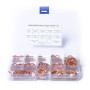 150 PCS O Shape Solid Copper Crush Washers Assorted Oil Seal Flat Ring Kit for Car / Boat  / Generators