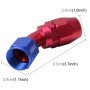 Pipe Joints 45 Degree Swivel Oil Fuel Fitting Adaptor Oil Cooler Hose Fitting Aluminum Alloy AN12 Fitting Car Auto Accessories