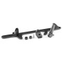 Car Modification Accessories Aluminum Alloy 4500 Series Cable Base Throttle Bracket Throttle Valve Cable(Black)