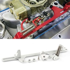 Car Modification Accessories Aluminum Alloy 4500 Series Cable Base Throttle Bracket Throttle Valve Cable(Silver)