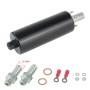 Car GSL392 Fuel Pump Inline High Pressure 255LPH Performance with Kit(Black)