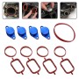 4x22mm Car Swirl Flap Air Intake Aluminum Gasket Remove Repair Kit(Blue)