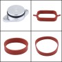 4x22mm Car Swirl Flap Air Intake Aluminum Gasket Remove Repair Kit(Red)