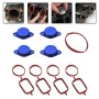 4x33mm Car Swirl Flap Air Intake Aluminum Gasket Remove Repair Kit(Blue)