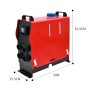 Snap-in Car Air Heater Fuel Parking Heater, Specifications: Four-hole 5000W-Liquid Crystal Switch