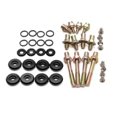 Car Engine Valve Cover Washer Seal Bolt Nut Set for Honda Civic B/H Series VTEC (Black)