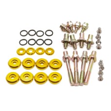 Car Engine Valve Cover Washer Seal Bolt Nut Set for Honda Civic B/H Series VTEC (Gold)