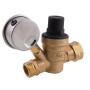 M11-0660R Car Water Pressure Regulator Valve Brass Lead-free Adjustable Water Pressure Reducer with Gauge