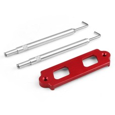 Car Aluminum Alloy Battery Fixing Bracket for Honda Civic 1988-2000(Red)