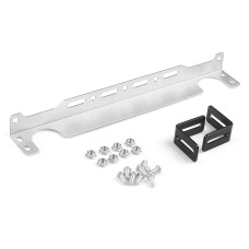 British 330mm Car Engine Oil Cooler Mounting Bracket Kit(Silver)