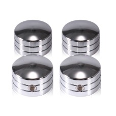 HP-Q072 4 PCS / Set Engine Screw Cap Accessories Aluminum Alloy Screw Cover Suitable For Harley(Silver)