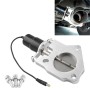 Universal Car 2.5 inch Stainless Steel Racing Electric Exhaust Cutout Valves Control Motor Kit