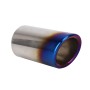 2 PCS Car Styling Stainless Steel Exhaust Tail Muffler Tip Pipe for VW Volkswagen 1.4T Swept Volume(Blue)