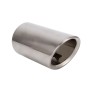 Car Styling Stainless Steel Exhaust Tail Muffler Tip Pipe for VW Volkswagen 1.6T Swept Volume(Silver)