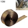 10m Titanium Gold Exhaust Wrap Auto Motor Exhaust Heat Shield Wrap Heat Resistant Wrap