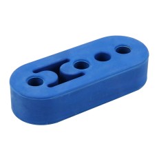 Universal Car 4 Holes Adjustable Rubber Mounting Bracket Exhaust Tube Hanging Rubber Tube(Blue)