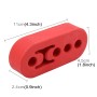 Universal Car 4 Holes Adjustable Rubber Mounting Bracket Exhaust Tube Hanging Rubber Tube(Red)