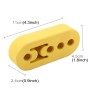 Universal Car 4 Holes Adjustable Rubber Mounting Bracket Exhaust Tube Hanging Rubber Tube(Yellow)