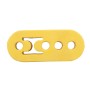 Universal Car 4 Holes Adjustable Rubber Mounting Bracket Exhaust Tube Hanging Rubber Tube(Yellow)