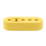 Universal Car 4 Holes Adjustable Rubber Mounting Bracket Exhaust Tube Hanging Rubber Tube(Yellow)