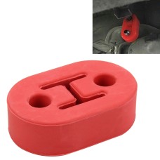 Universal Car Two Holes Adjustable Rubber Mounting Bracket Exhaust Tube Hanging Rubber Tube Car Exhaust Pipe Hanging Shackle Hanging Exhaust Hanging From Ear(Red)
