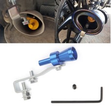Universal Aluminum Turbo Sound Exhaust Muffler Pipe Whistle Car / Motorcycle Simulator Whistler, Size: S, Outside Diameter: 20mm(Blue)
