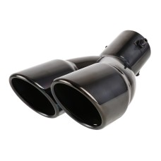 Universal Car Styling Stainless Steel Elbow Exhaust Tail Muffler Tip Pipe, Inside Diameter: 7.2cm (Grey)