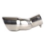 Universal Car Styling Stainless Steel Elbow Exhaust Tail Muffler Tip Pipe, Inside Diameter: 7.2cm (Silver)