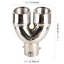 Universal Car Styling Stainless Steel Elbow Exhaust Tail Muffler Tip Pipe, Inside Diameter: 6cm (Silver)