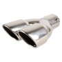 Universal Car Styling Stainless Steel Straight Exhaust Tail Muffler Tip Pipe, Inside Diameter: 7.2cm(Silver)