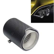 Car Modified Matte Surface Exhaust Pipe Carbon Fiber Tail Throatfor BMW M2 / M3 / M4 / M5, Outer Diameter of Air Inlet:66mm