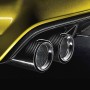 Car Modified Matte Surface Exhaust Pipe Carbon Fiber Tail Throatfor BMW M2 / M3 / M4 / M5, Outer Diameter of Air Inlet:66mm