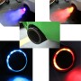 Car Modification Carbon Fiber Luminous Tail Throat LED Lights Modified Car Exhaust Pipe Spitfire Tail Throat, Style:Side(Red)