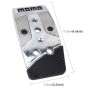 3 PCS Universal Stainless Steel Car Safety Manual Brake Pedals Pads